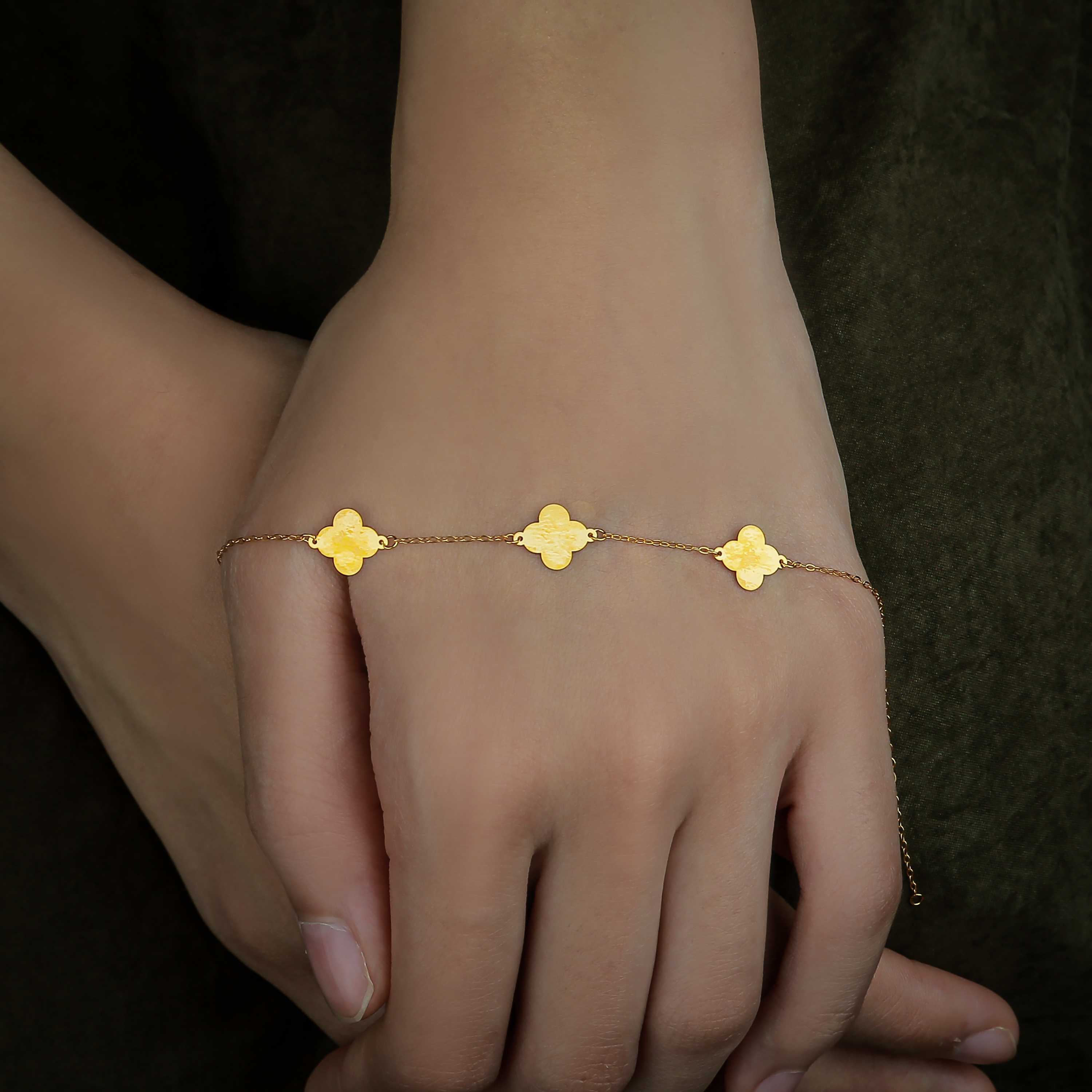 21 karat gold bracelet, Turkish made - (H-0866)